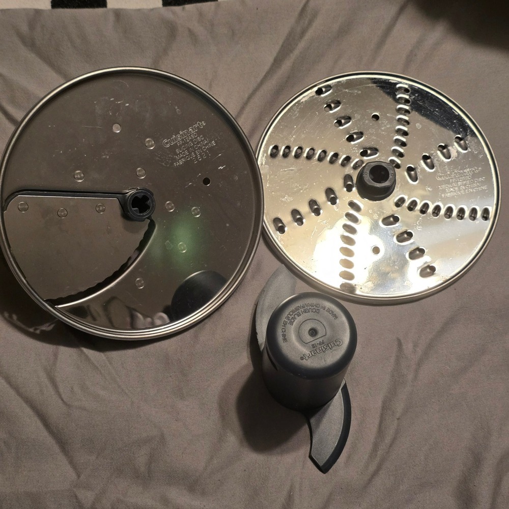 Cuisinart Food Processor FP-12 Slicing Shredding Disc Dough Blade Set